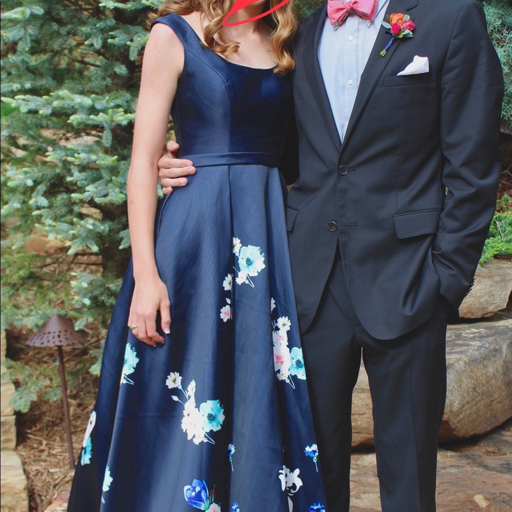 Navy Blue Prom Dress